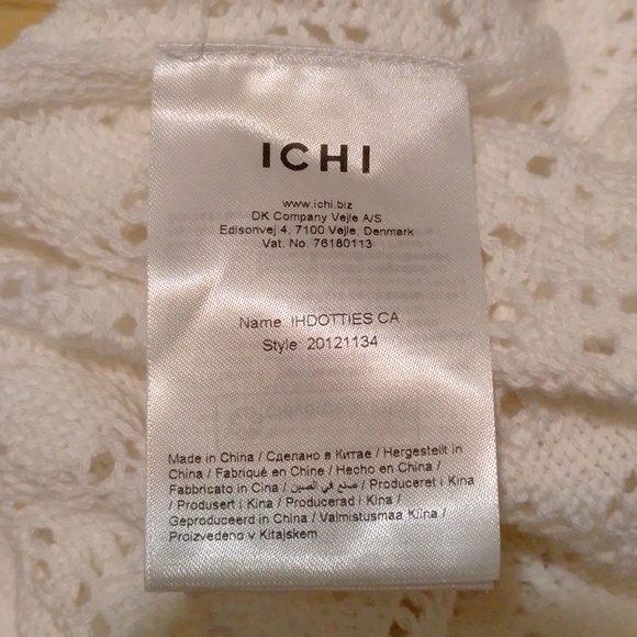 ICHI Ihdotties Crochet Cardigan White L - Picture 14 of 15